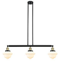 Innovations Lighting 213-BAB-G531 - Oxford - 3 Light - 40 inch - Black Antique Brass - Stem Hung - Adjustable Island Light