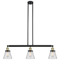 Innovations Lighting 213-BAB-G62-LED - Cone - 3 Light - 39 inch - Black Antique Brass - Stem Hung - Adjustable Island Light