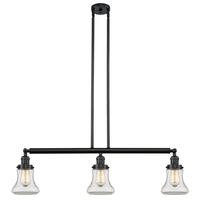 Innovations Lighting 213-BK-G192 - Bellmont - 3 Light - 39 inch - Matte Black - Stem Hung - Adjustable Island Light
