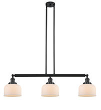 Innovations Lighting 213-BK-G71 - Bell - 3 Light - 41 inch - Matte Black - Stem Hung - Adjustable Island Light