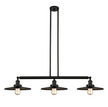 Innovations Lighting 213-BK-MFR-BK-12 - Appalachian - 3 Light - 45 inch - Matte Black - Stem Hung - Adjustable Island Light