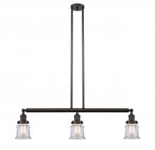 Innovations Lighting 213-OB-G182S - Canton - 3 Light - 39 inch - Oil Rubbed Bronze - Stem Hung - Adjustable Island Light