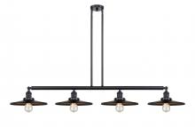 Innovations Lighting 214-BK-MFR-BK-12 - Appalachian - 4 Light - 57 inch - Matte Black - Stem Hung - Island Light