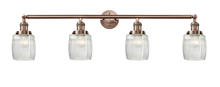 Innovations Lighting 215-AC-G302 - Colton - 4 Light - 42 inch - Antique Copper - Adjustable Bath Vanity Light