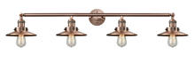 Innovations Lighting 215-AC-M3 - Railroad - 4 Light - 44 inch - Antique Copper - Adjustable Bath Vanity Light