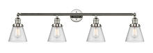 Innovations Lighting 215-PN-G64 - Cone - 4 Light - 42 inch - Polished Nickel - Adjustable Bath Vanity Light