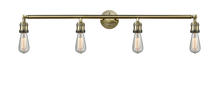 Innovations Lighting 215-AB - Bare Bulb - 4 Light - 42 inch - Antique Brass - Adjustable Bath Vanity Light