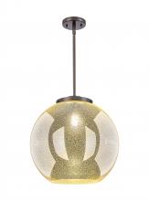 Innovations Lighting 221-1S-OB-G128-16 - Athens - 1 Light - 16 inch - Oil Rubbed Bronze - Stem Hung - Pendant