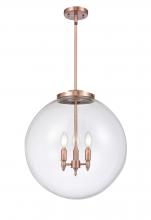 Innovations Lighting 221-3S-AC-G202-18 - Beacon - 3 Light - 18 inch - Antique Copper - Stem hung - Pendant