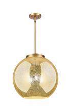 Innovations Lighting 221-3S-BB-G128-16 - Athens - 3 Light - 16 inch - Brushed Brass - Stem hung - Pendant