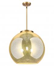Innovations Lighting 221-3S-BB-G128-18 - Athens - 3 Light - 18 inch - Brushed Brass - Stem hung - Pendant