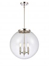 Innovations Lighting 221-3S-PN-G202-16 - Beacon - 3 Light - 16 inch - Polished Nickel - Stem hung - Pendant