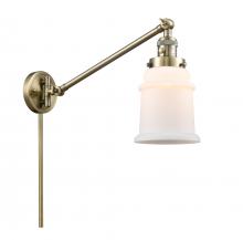 Innovations Lighting 237-AB-G181 - Canton - 1 Light - 8 inch - Antique Brass -Adjustable Swing Arm