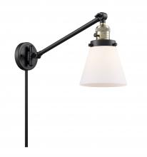 Innovations Lighting 237-BAB-G61 - Cone - 1 Light - 8 inch - Black Antique Brass -Adjustable Swing Arm