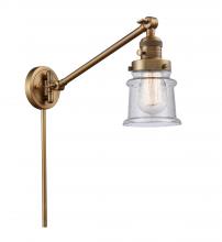 Innovations Lighting 237-BB-G184S - Canton - 1 Light - 8 inch - Brushed Brass -Adjustable Swing Arm