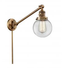 Innovations Lighting 237-BB-G202-6-LED - Beacon - 1 Light - 6 inch - Brushed Brass -Adjustable Swing Arm