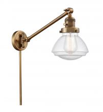Innovations Lighting 237-BB-G324 - Olean - 1 Light - 9 inch - Brushed Brass -Adjustable Swing Arm