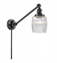 Innovations Lighting 237-BK-G302 - Colton - 1 Light - 8 inch - Matte Black -Adjustable Swing Arm