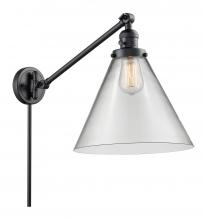Innovations Lighting 237-BK-G42-L - Cone - 1 Light - 12 inch - Matte Black -Adjustable Swing Arm