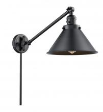 Innovations Lighting 237-BK-M10-BK - Briarcliff - 1 Light - 10 inch - Matte Black -Adjustable Swing Arm