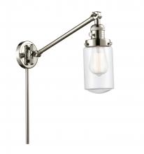 Innovations Lighting 237-PN-G312 - Dover - 1 Light - 5 inch - Polished Nickel -Adjustable Swing Arm