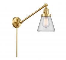 Innovations Lighting 237-SG-G62 - Cone - 1 Light - 8 inch - Satin Gold -Adjustable Swing Arm
