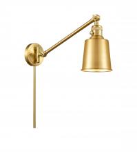 Innovations Lighting 237-SG-M9-SG - Addison - 1 Light - 8 inch - Satin Gold -Adjustable Swing Arm