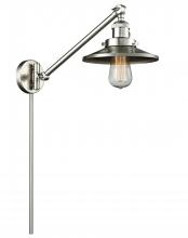 Innovations Lighting 237-SN-M2 - Railroad - 1 Light - 8 inch - Brushed Satin Nickel -Adjustable Swing Arm