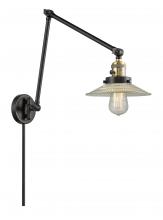 Innovations Lighting 238-BAB-G2 - Halophane - 1 Light - 9 inch - Black Antique Brass -Adjustable Swing Arm