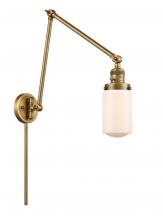 Innovations Lighting 238-BB-G311 - Dover - 1 Light - 5 inch - Brushed Brass -Adjustable Swing Arm