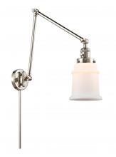 Innovations Lighting 238-PN-G181 - Canton - 1 Light - 6 inch - Polished Nickel -Adjustable Swing Arm