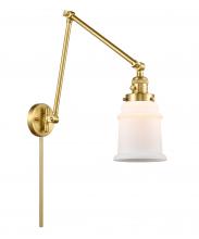 Innovations Lighting 238-SG-G181 - Canton - 1 Light - 6 inch - Satin Gold -Adjustable Swing Arm