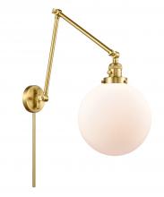 Innovations Lighting 238-SG-G201-10 - Beacon - 1 Light - 10 inch - Satin Gold -Adjustable Swing Arm