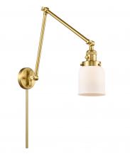 Innovations Lighting 238-SG-G51 - Bell - 1 Light - 8 inch - Satin Gold -Adjustable Swing Arm