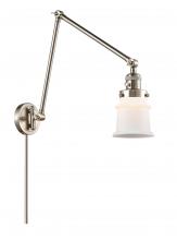 Innovations Lighting 238-SN-G181S - Canton - 1 Light - 8 inch - Brushed Satin Nickel -Adjustable Swing Arm