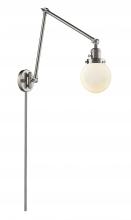 Innovations Lighting 238-SN-G201-6 - Beacon - 1 Light - 6 inch - Brushed Satin Nickel -Adjustable Swing Arm