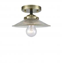 Innovations Lighting 284-1C-BAB-G2-LED - Halophane 1 Light Semi-Flush Mount