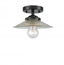 Innovations Lighting 284-1C-OB-G2-LED - Halophane 1 Light Semi-Flush Mount