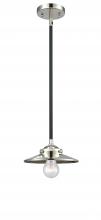 Innovations Lighting 284-1S-BPN-M1-PN - Railroad - 1 Light - 8 inch - Black Polished Nickel - Stem hung - Mini Pendant