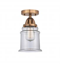 Innovations Lighting 288-1C-AC-G182 - Canton - 1 Light - 6 inch - Antique Copper - Semi-Flush Mount
