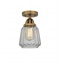 Innovations Lighting 288-1C-BB-G142 - Chatham - 1 Light - 7 inch - Brushed Brass - Semi-Flush Mount