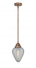 Innovations Lighting 288-1S-AC-G165 - Geneseo - 1 Light - 7 inch - Antique Copper - Stem hung - Mini Pendant