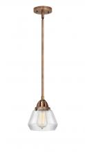 Innovations Lighting 288-1S-AC-G172 - Fulton - 1 Light - 7 inch - Antique Copper - Stem hung - Mini Pendant