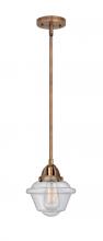 Innovations Lighting 288-1S-AC-G534 - Oxford - 1 Light - 8 inch - Antique Copper - Stem hung - Mini Pendant