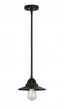 Innovations Lighting 288-1S-BK-M6-BK - Railroad - 1 Light - 8 inch - Matte Black - Stem hung - Mini Pendant