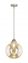 Innovations Lighting 288-1S-SN-G208-10 - Beacon - 1 Light - 10 inch - Brushed Satin Nickel - Stem hung - Mini Pendant