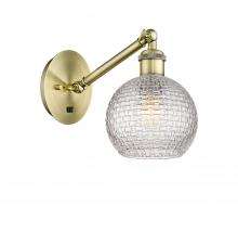 Innovations Lighting 317-1W-AB-G122C-6CL - Athens - 1 Light - 6 inch - Antique Brass - Adjustable Sconce