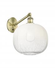 Innovations Lighting 317-1W-AB-G481-10OP - Brookhaven Sphere - 1 Light - 11 inch - Antique Brass - Sconce