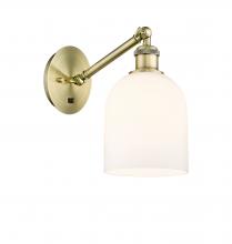 Innovations Lighting 317-1W-AB-G558-6GWH - Bella - 1 Light - 6 inch - Antique Brass - Adjustable Sconce