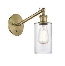 Innovations Lighting 317-1W-AB-G802 - Clymer - 1 Light - 4 inch - Antique Brass - Adjustable Sconce